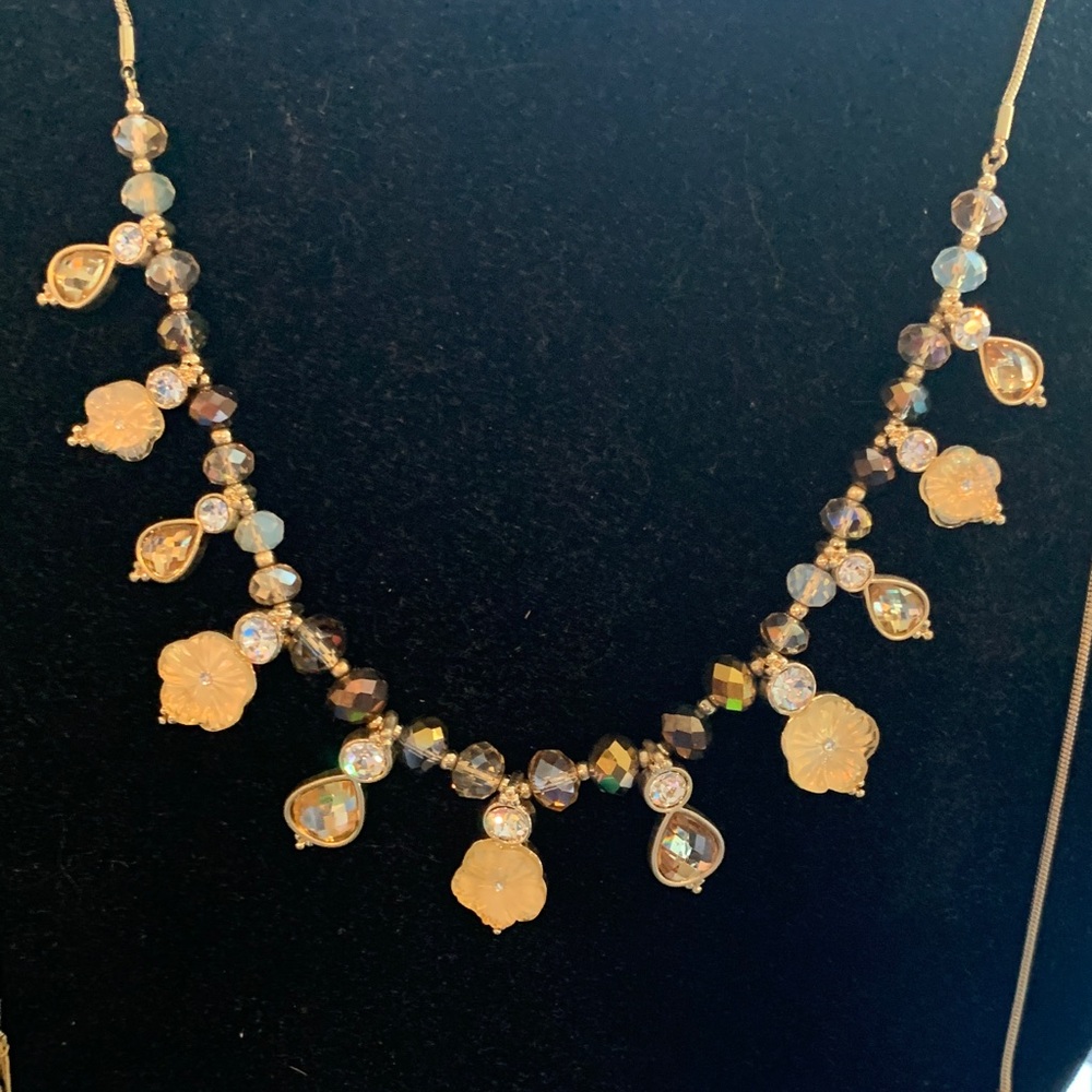 lonna & lilly Gold and Brown Crystal Necklace